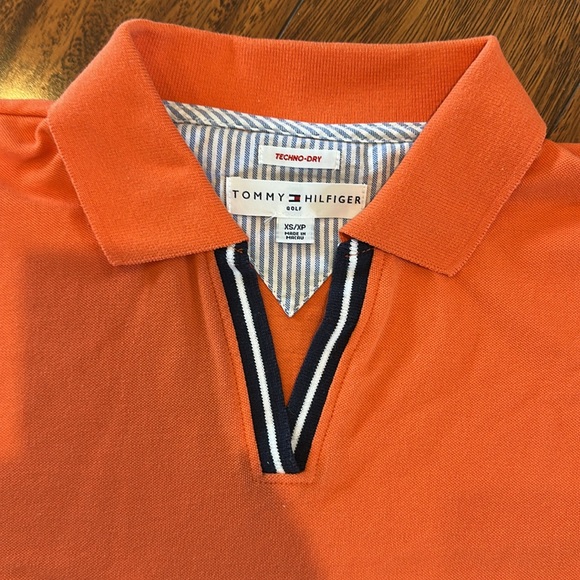 Tommy Hilfiger Vibrant Orange Polo - Picture 2 of 3